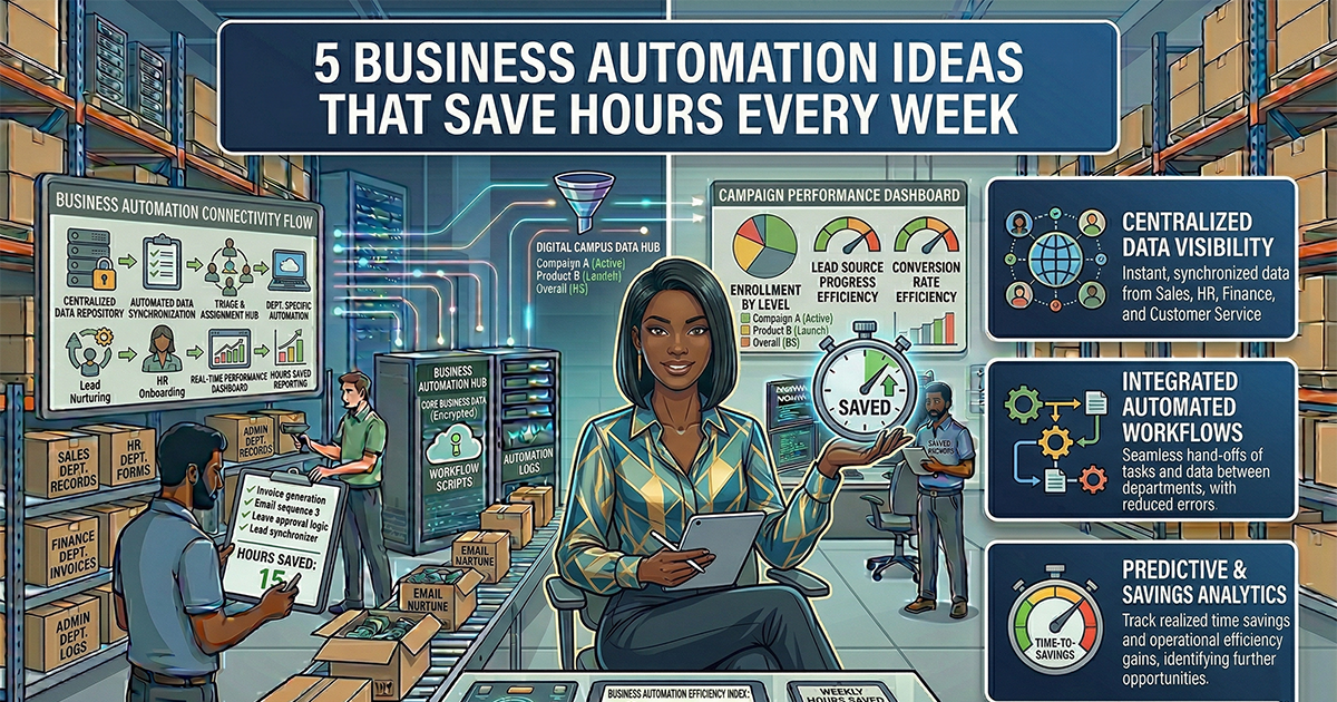 5 Business Automation Ideas That Save Hours Every Week