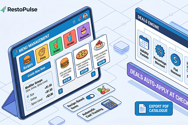 Menu Management & Deals Engine